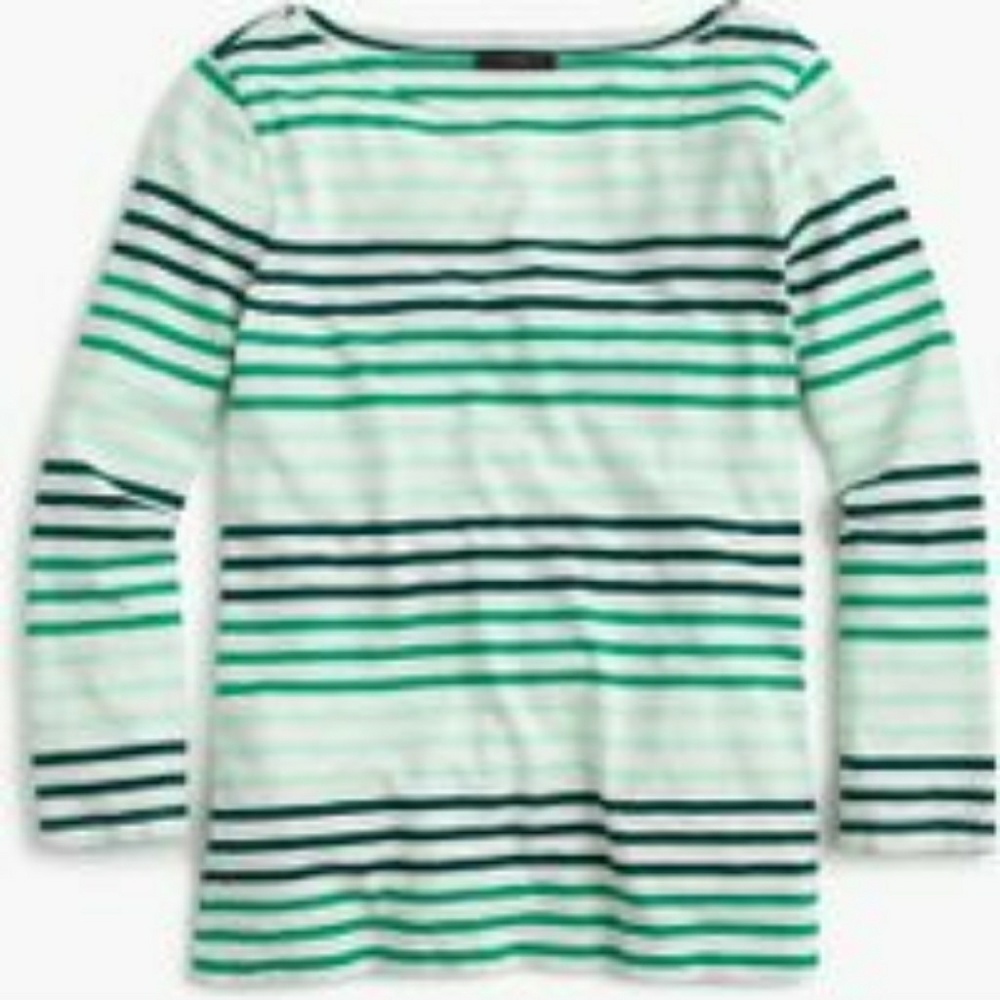 J. Crew Striped Boatneck t-shirt